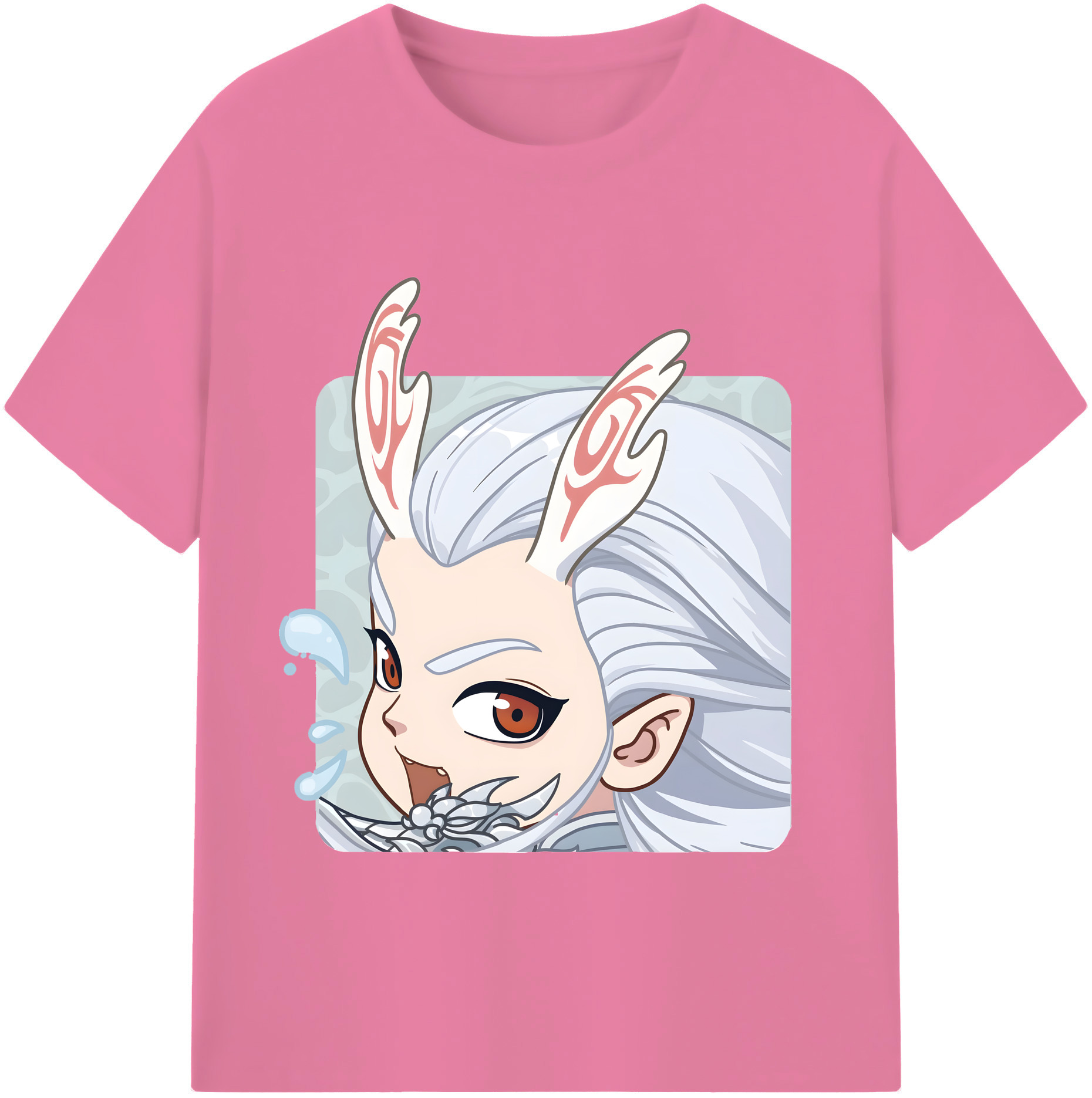 （画像用） Ne Zha 2 ナタ 魔童の大暴れ 綿100％半袖Tシャツ（フロントプリント）